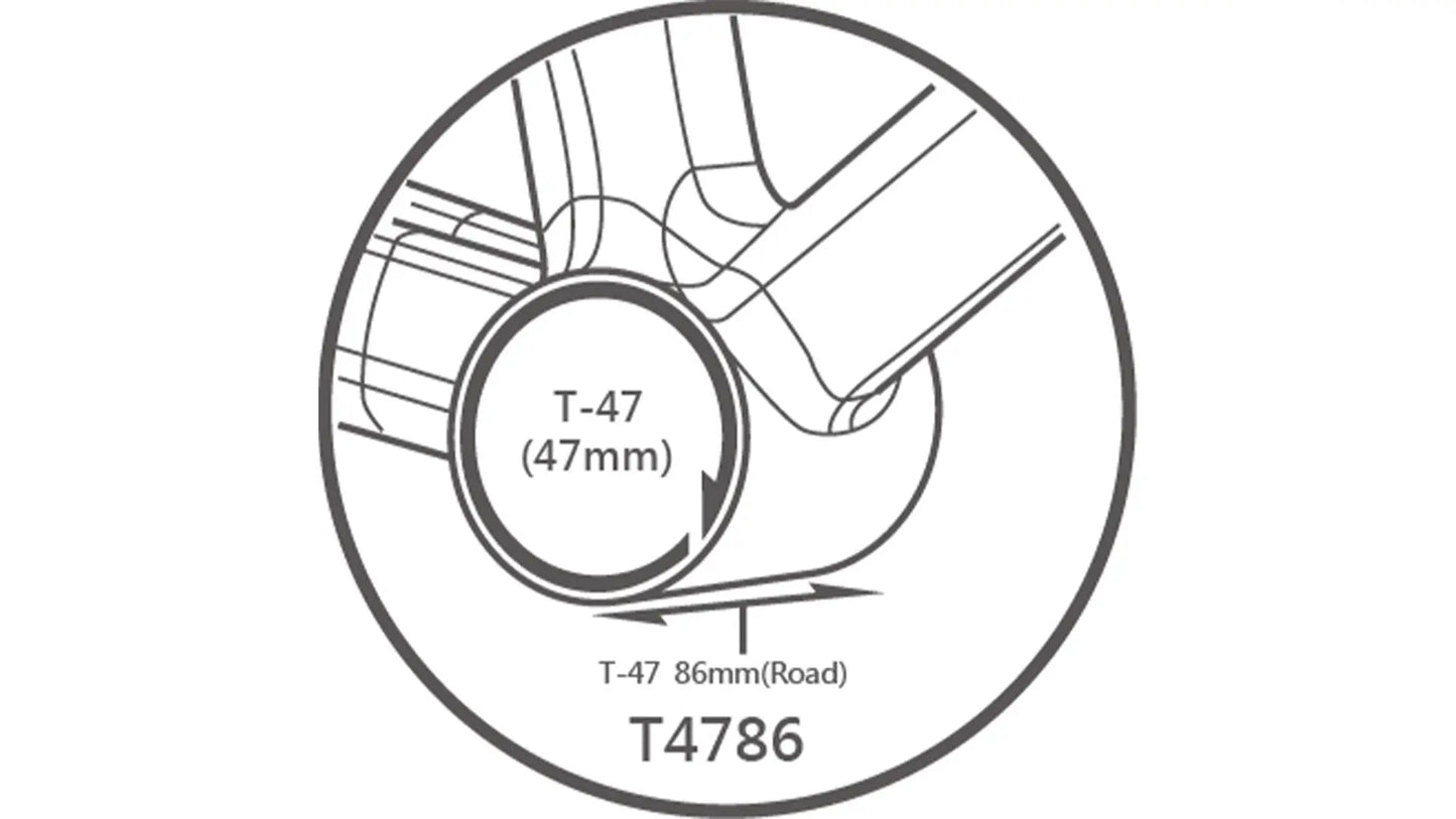 T47 86mm Ultra Torque (Road) - Movimento centrale filettato