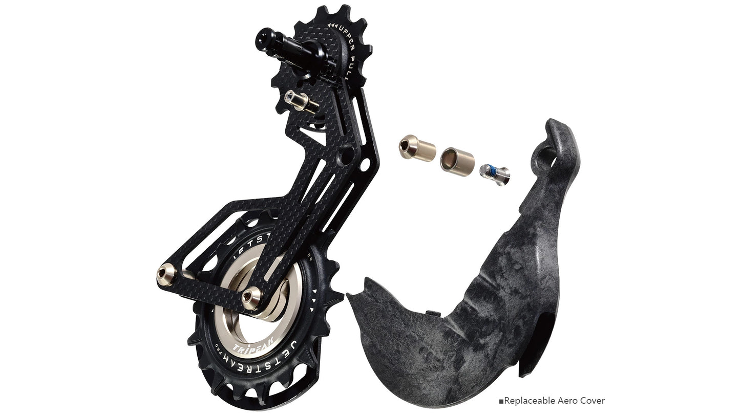 AERO WING AOPW Cage Kit R92/R91/R81/R80 - Gabbia Cambio Maggiorata Aerodinamica (OSPW) per SHIMANO