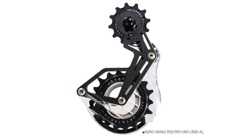 AERO WING AOPW Cage Kit R92/R91/R81/R80 - Gabbia Cambio Maggiorata Aerodinamica (OSPW) per SHIMANO