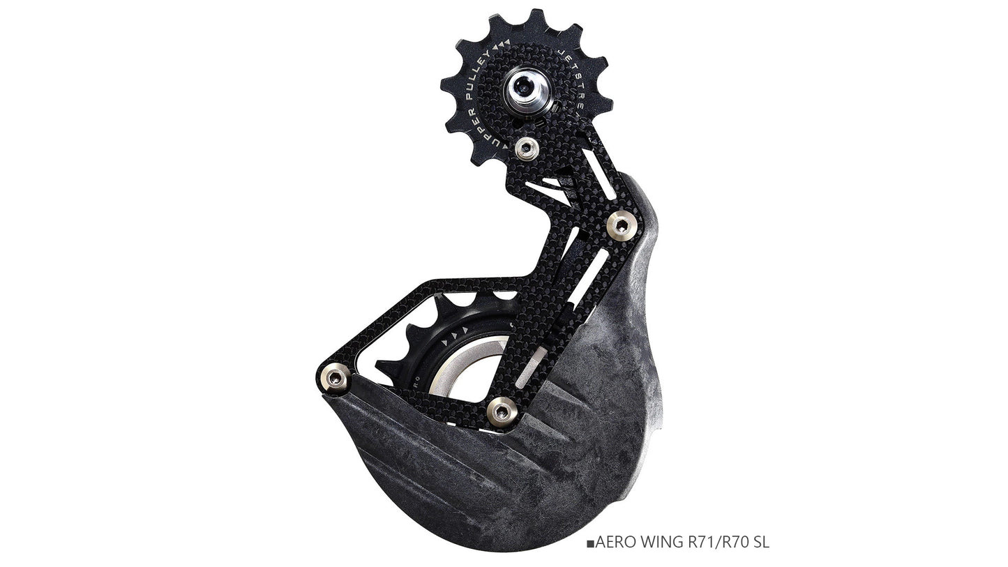 AERO WING AOPW Cage Kit R71/R70 - Gabbia Cambio Maggiorata Aerodinamica per SHIMANO