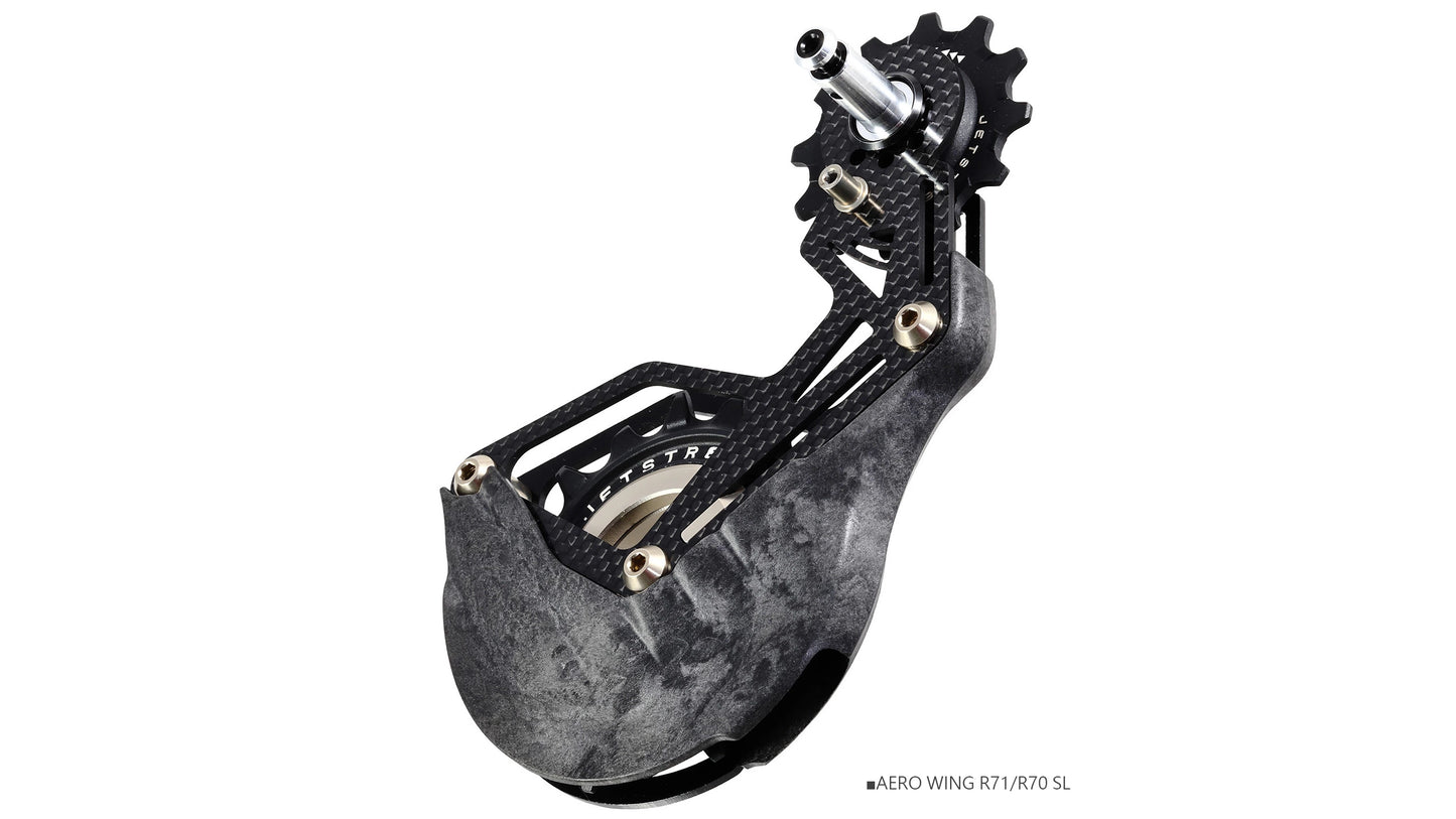 AERO WING AOPW Cage Kit R71/R70 - Gabbia Cambio Maggiorata Aerodinamica per SHIMANO