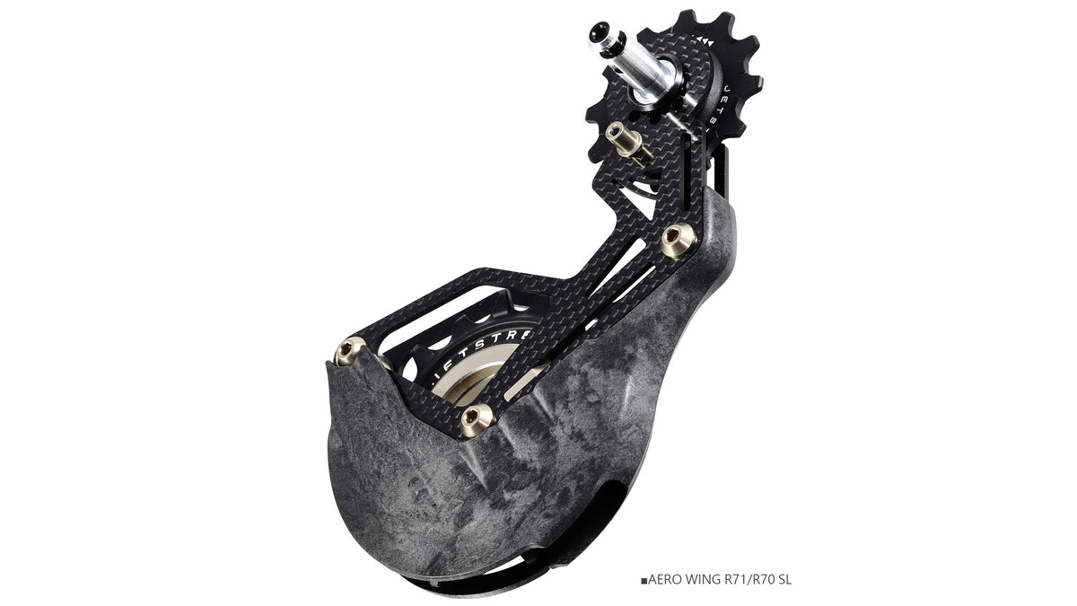 AERO WING AOPW Cage Kit R71/R70 - Gabbia Cambio Maggiorata Aerodinamica per SHIMANO