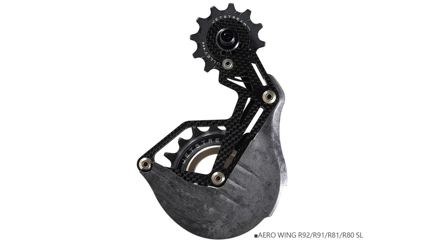AERO WING AOPW Cage Kit R92/R91/R81/R80 - Gabbia Cambio Maggiorata Aerodinamica (OSPW) per SHIMANO