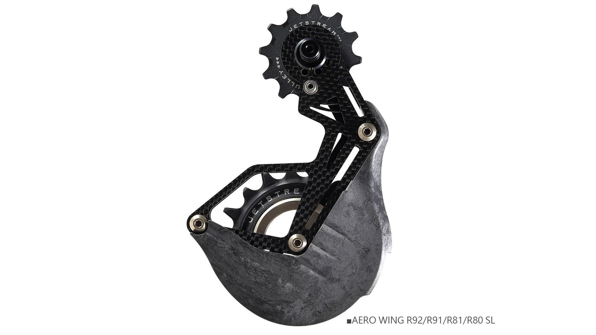 AERO WING AOPW Cage Kit R92/R91/R81/R80 - Gabbia Cambio Maggiorata Aerodinamica (OSPW) per SHIMANO