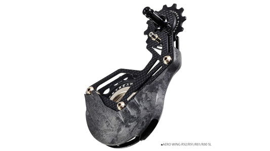 AERO WING AOPW Cage Kit R92/R91/R81/R80 - Gabbia Cambio Maggiorata Aerodinamica (OSPW) per SHIMANO