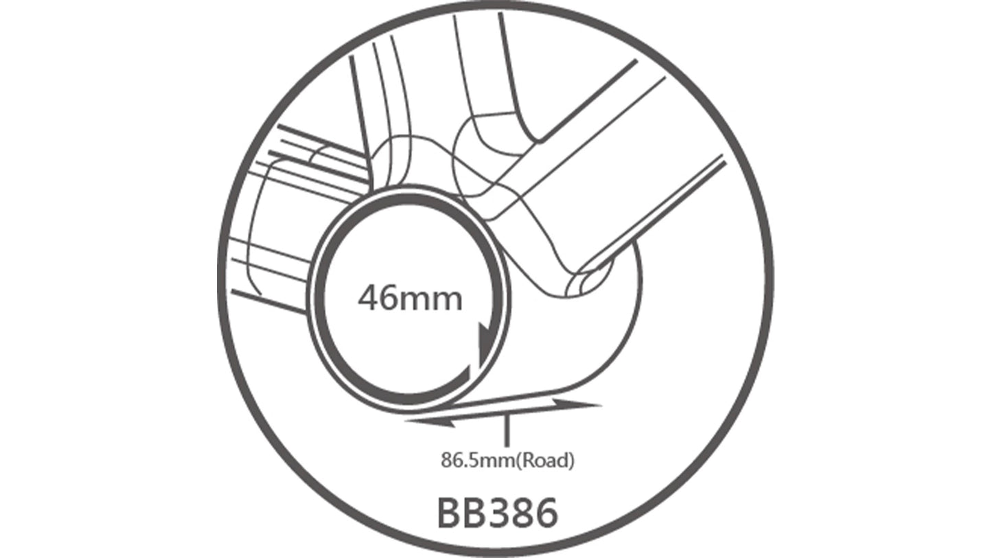 PRESS-FIT BB386 86.5mm (Road) : 3-in-1 Movimento centrale Press-Fit