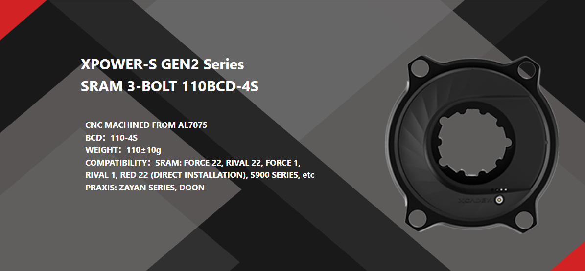 XPOWER-S GEN2 SRAM 3-BOLT 110BCD-4S