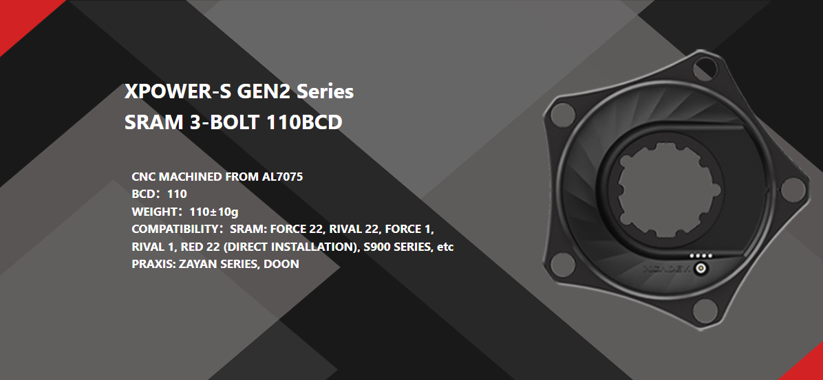 XPOWER-S GEN2 SRAM 3-BOLT 110BCD