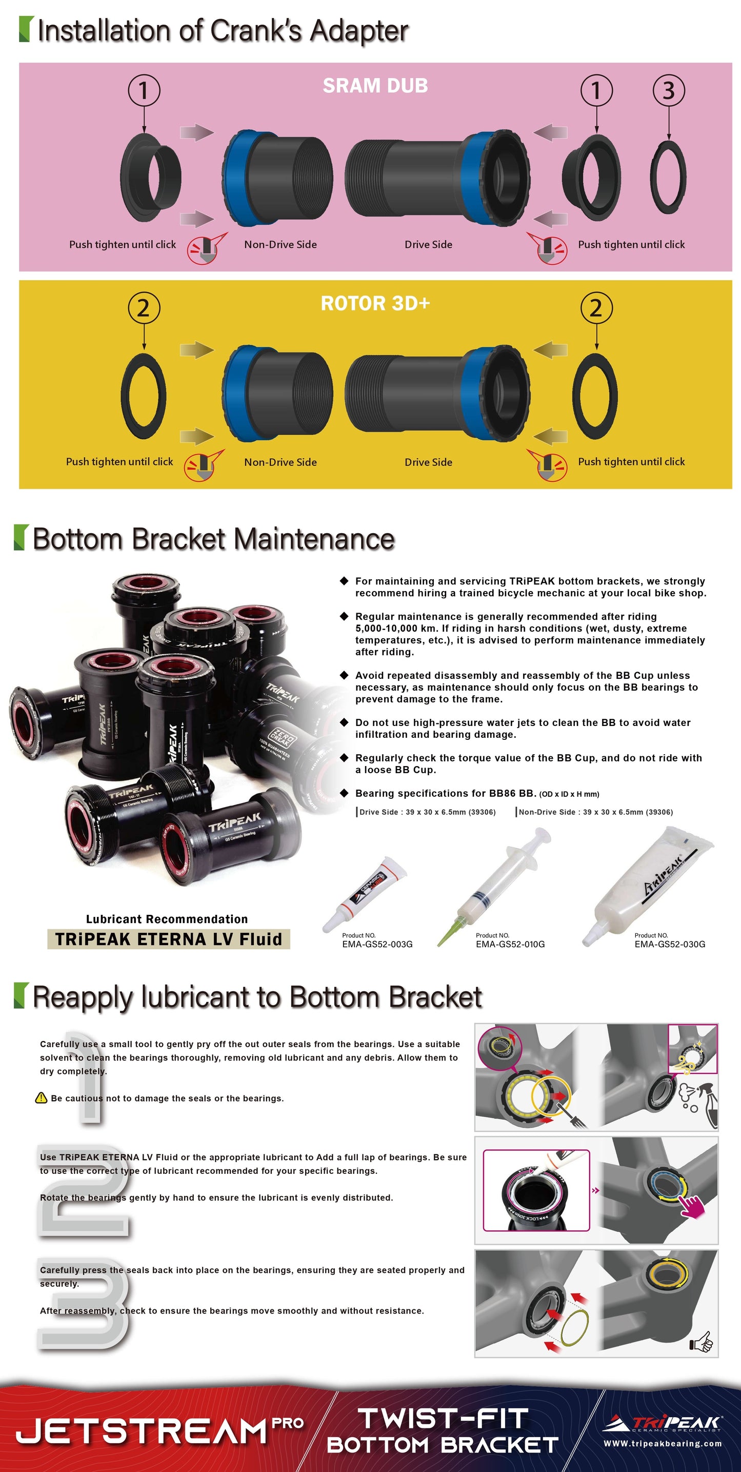 JETSTREAM PRO - BB86 DUB Movimento centrale Press-Fit