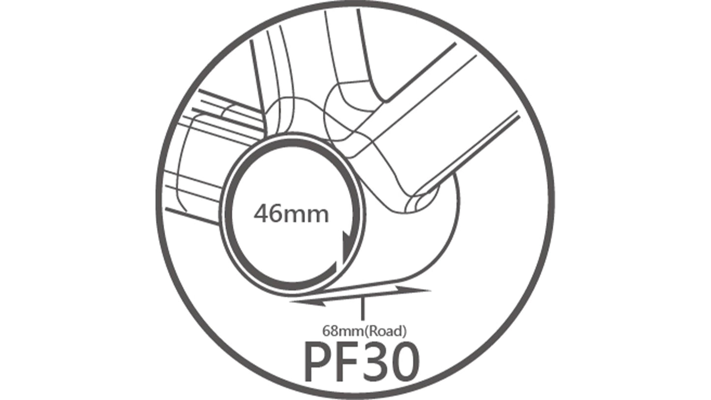 PF30 68mm (Road) : 3-in-1 Movimento centrale Press-Fit