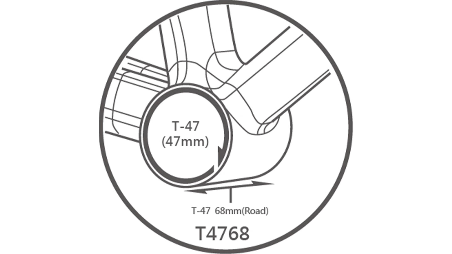 T47 68mm (Road) : 3-in-1 - Movimento centrale filettato