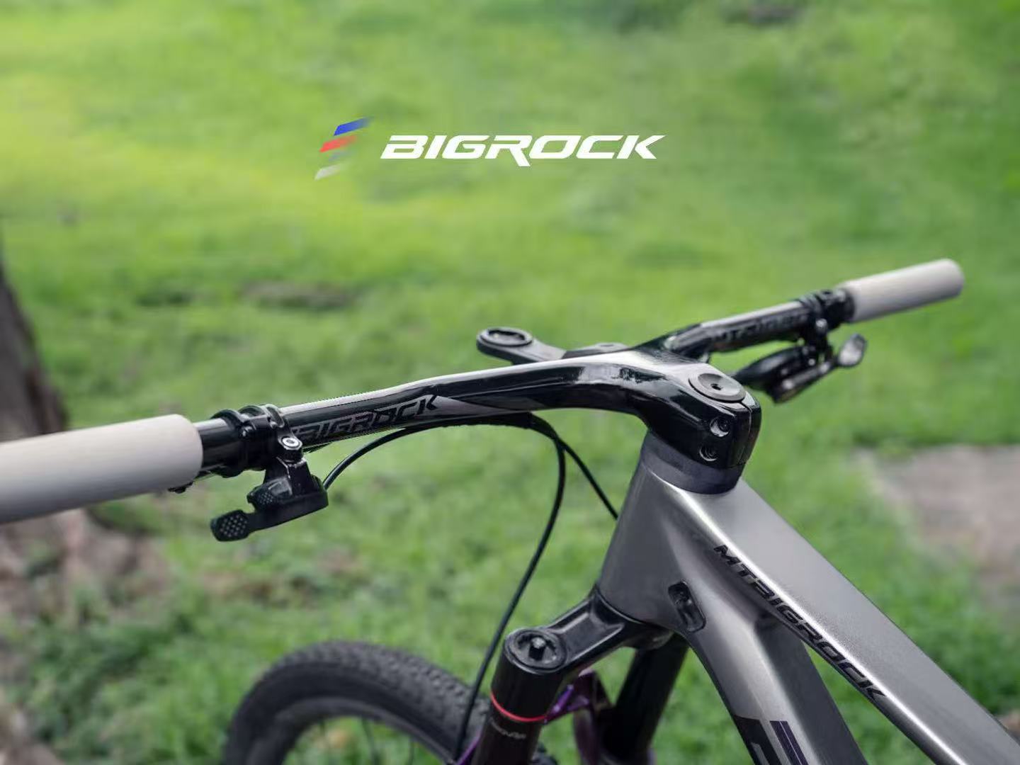 Manubrio integrato MTB con passaggio cavi interno - Bigock